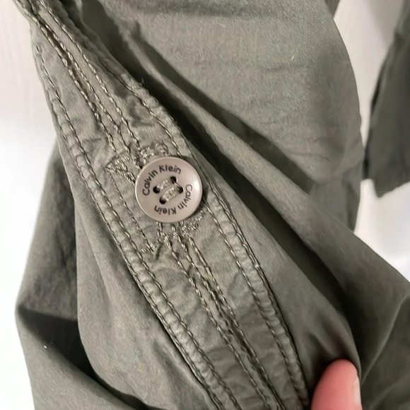 Calvin Klein Women’s Hiking Drawstring Capris Pants Dark Gray Size Medium - Picture 5 of 10